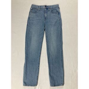 Madewell Blue Light Wash Straight Leg Regular Fit Perfect Vintage Jean Womens 27